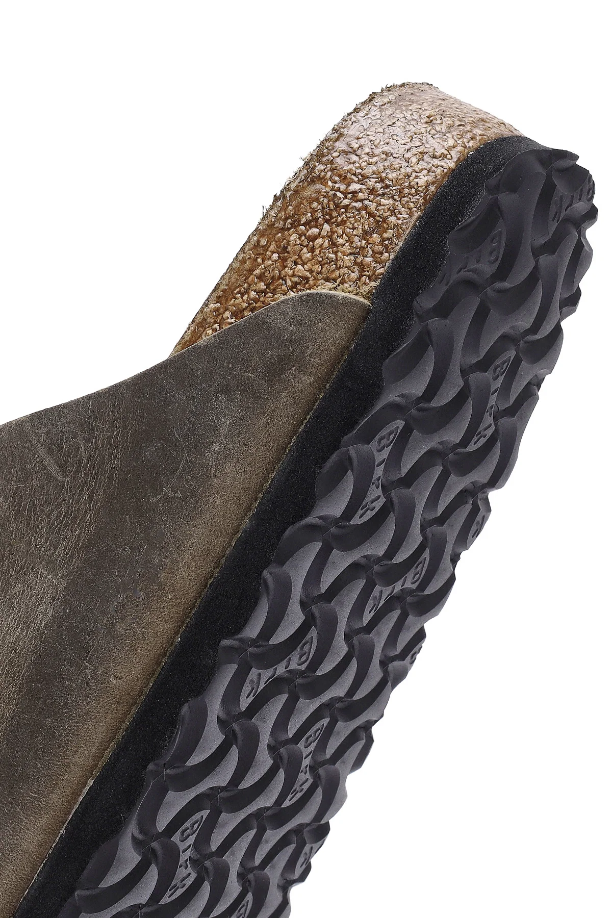 Birkenstock Erkek Haki Arizona Çift Tokalı Nubuk Deri Terlik - Image 9