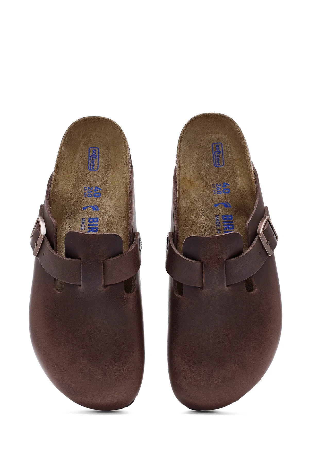 Birkenstock Erkek Kahverengi Boston Nubuk Deri Terlik - Image 8