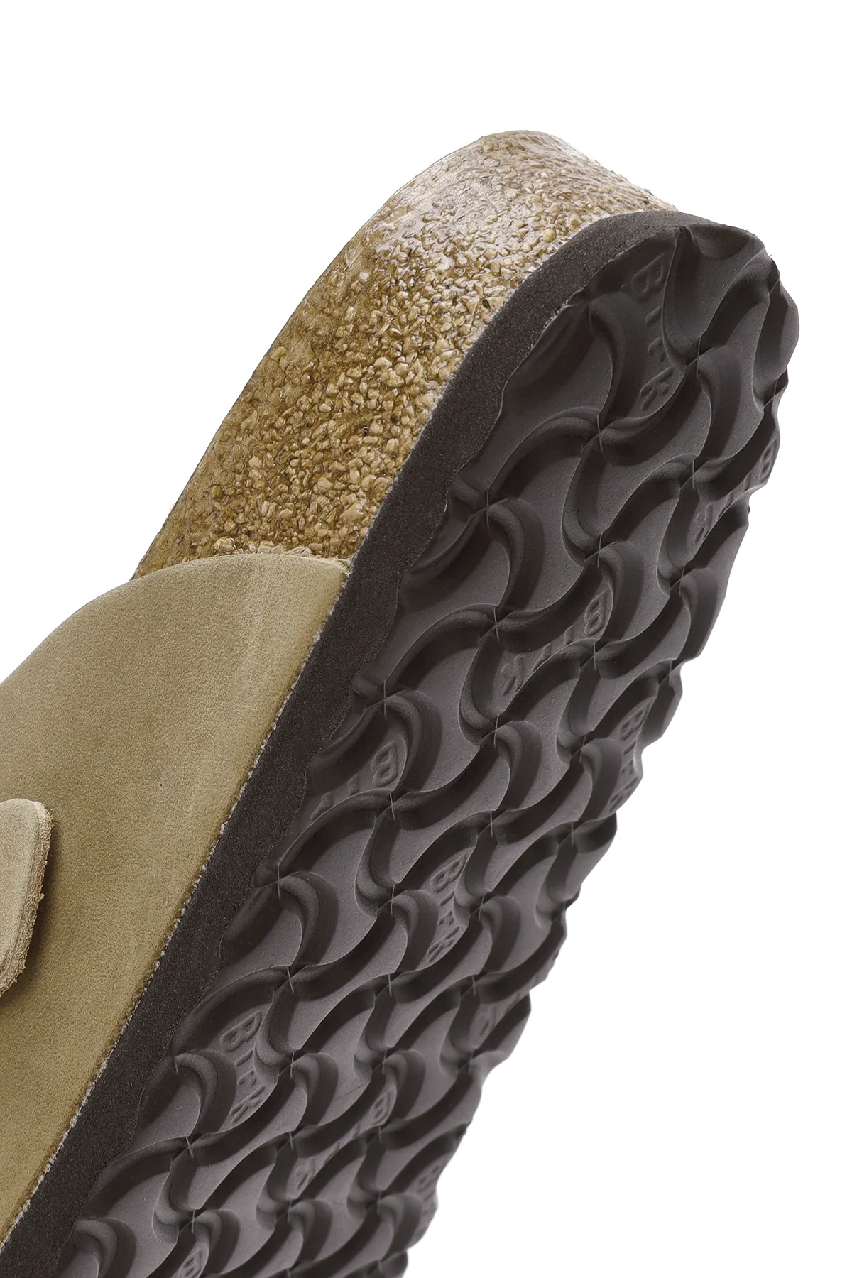 Birkenstock Erkek Kahverengi Boston Sfb Leoi Nu Kapalı Nubuk Deri Terlik - Image 9