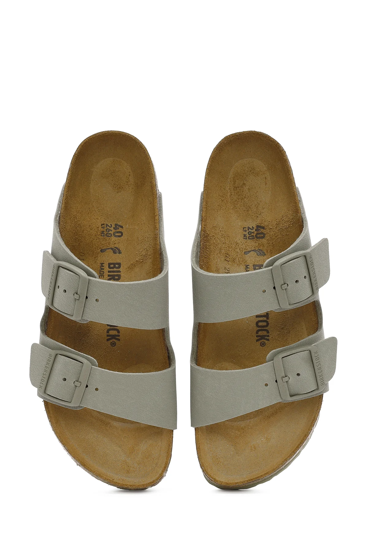 Birkenstock Erkek Yeşil Arizona Bf Çift Tokalı Terlik - Image 8