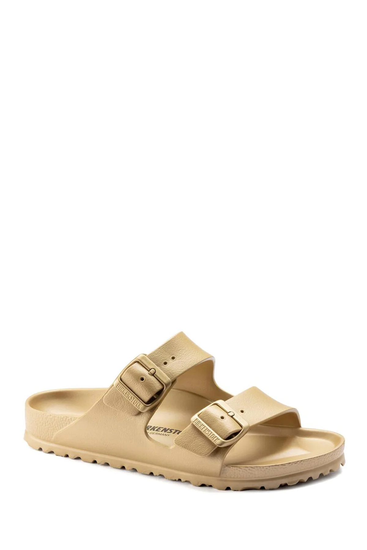Birkenstock Kadın Altın Arizona Eva Glamour Çift Bantlı Metalik Terlik - Image 2