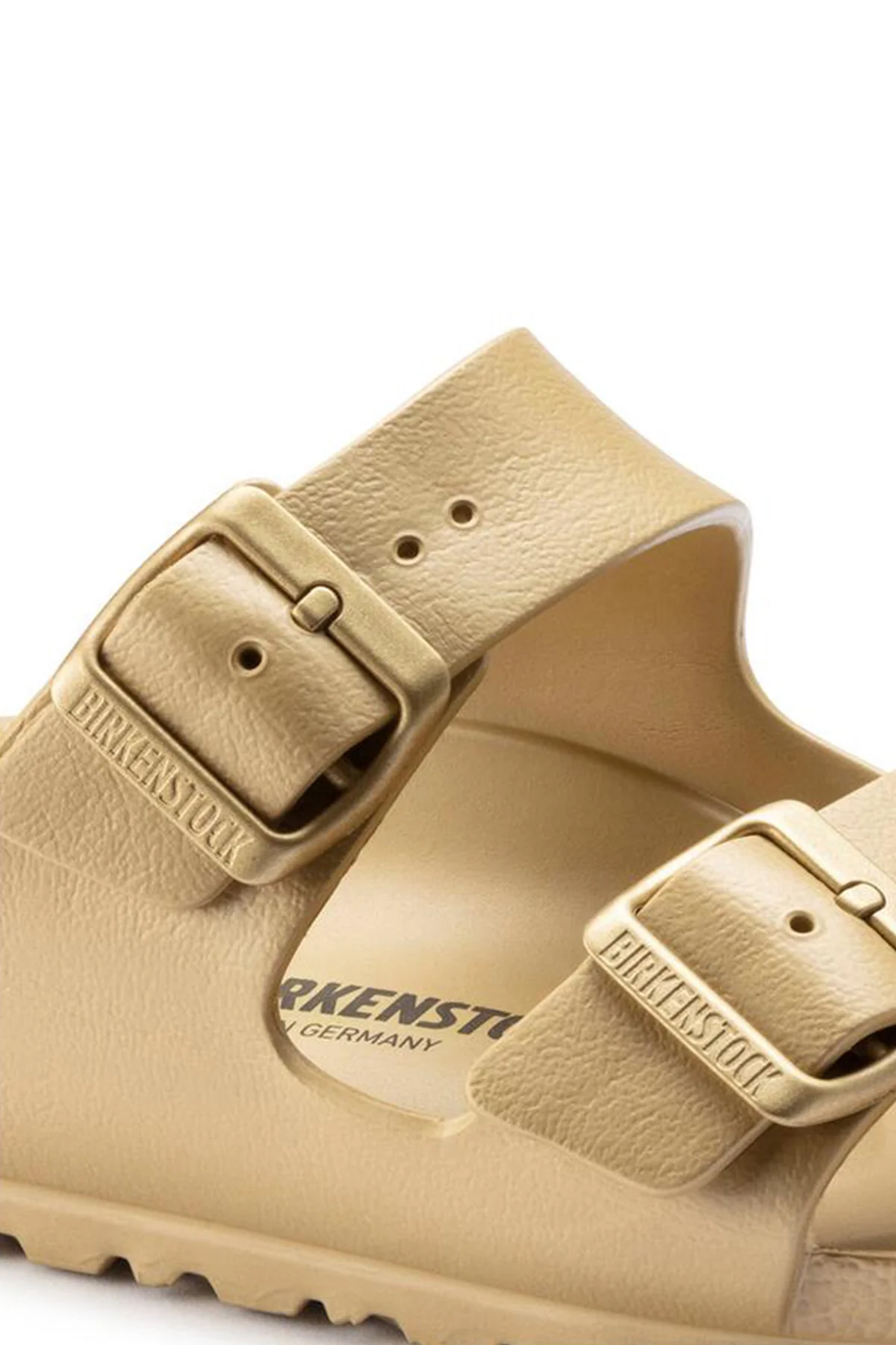 Birkenstock Kadın Altın Arizona Eva Glamour Çift Bantlı Metalik Terlik - Image 6
