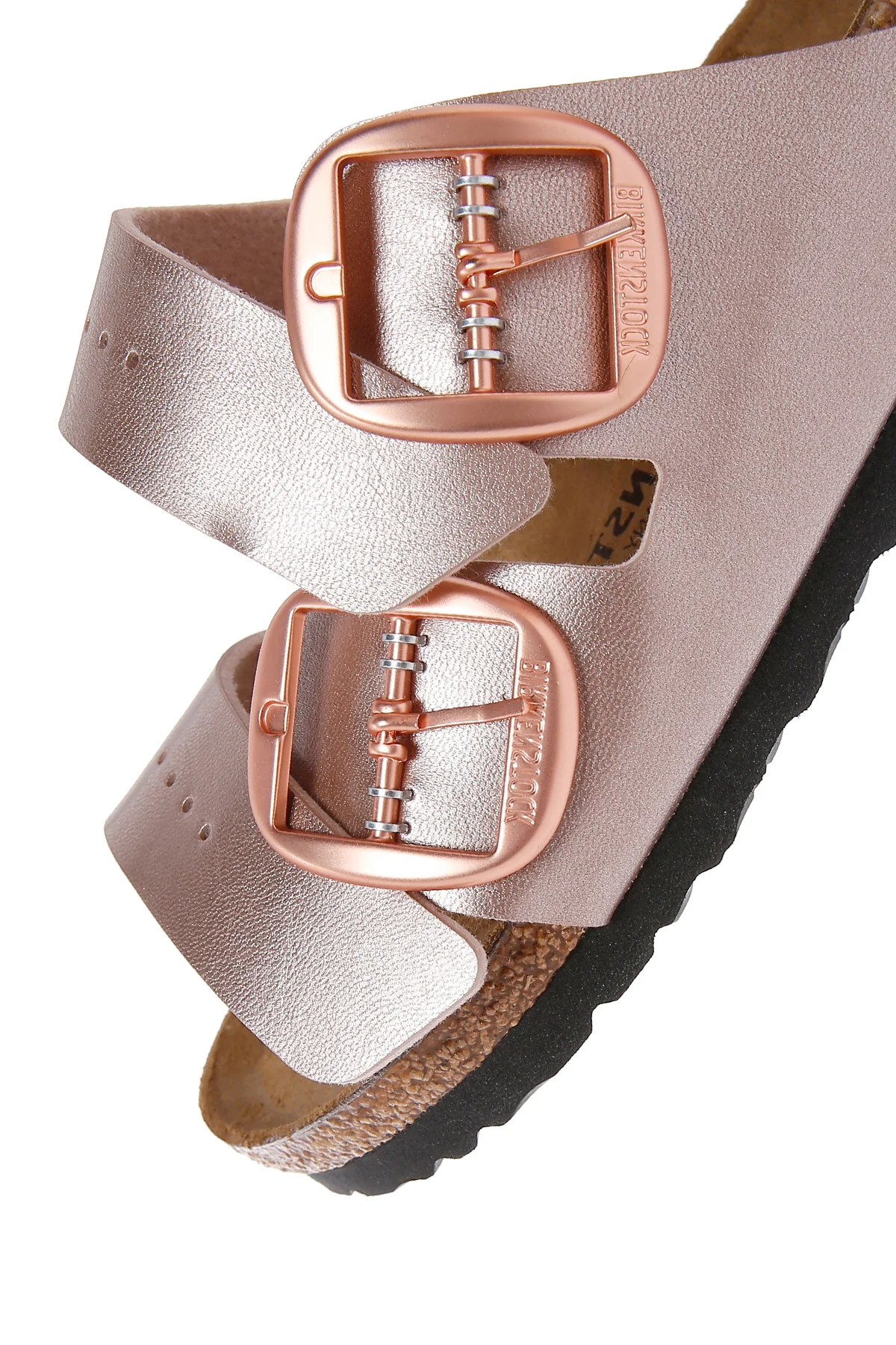 Birkenstock Kadın Bakır Deri Arizona BB Metallic Tokalı Terlik - Image 8
