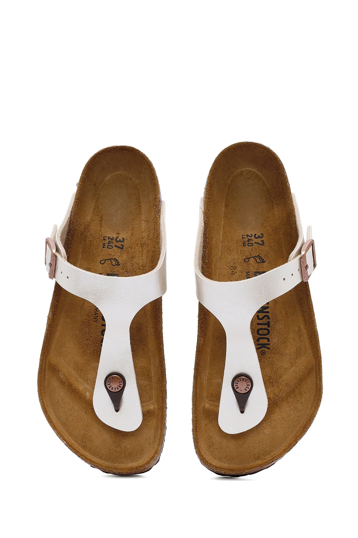 Birkenstock Kadın Beyaz Gizeh Bf Graceful Parmak Arası Terlik - Image 8
