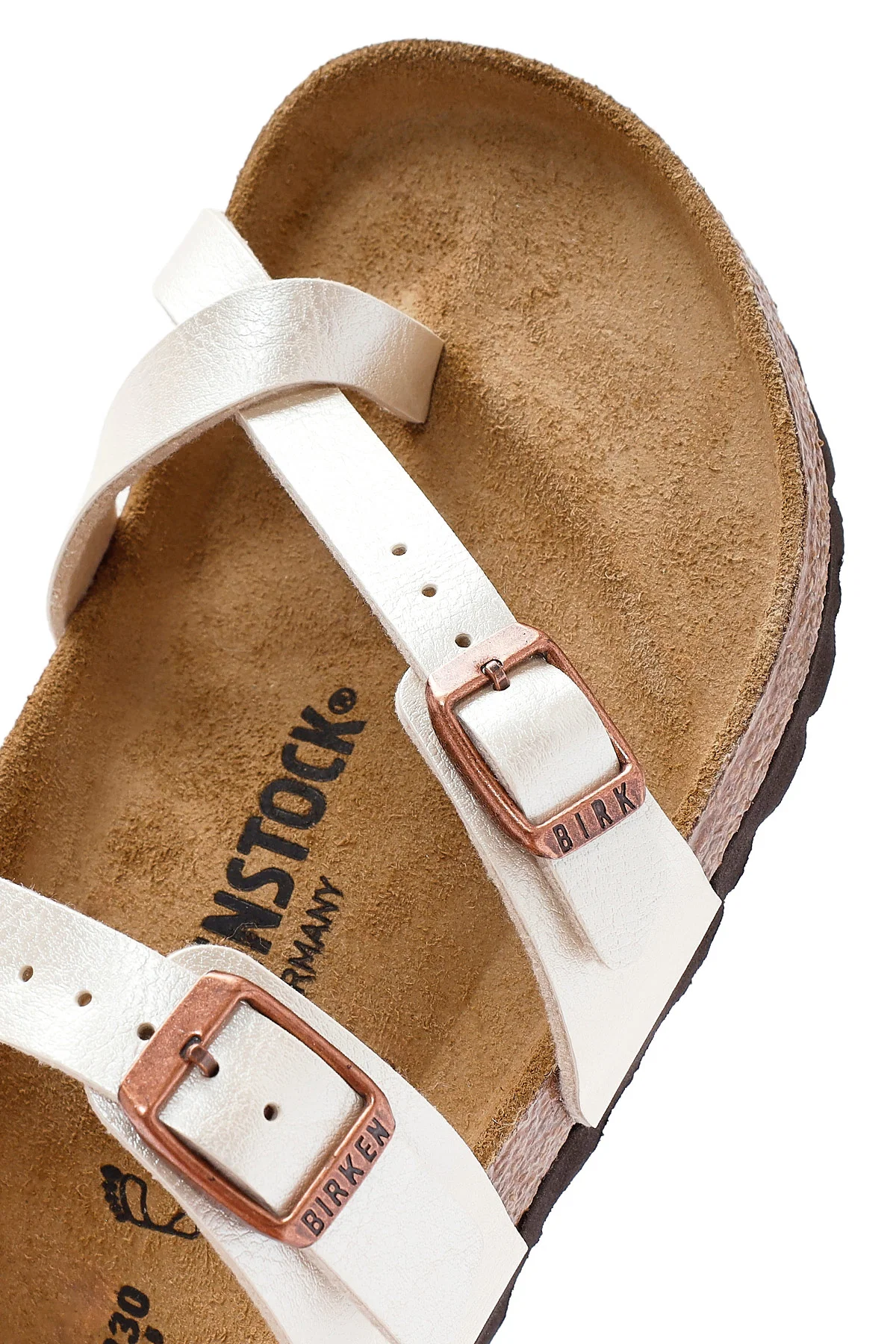 Birkenstock Kadın Beyaz Mayari Graceful Tokalı Terlik - Image 10