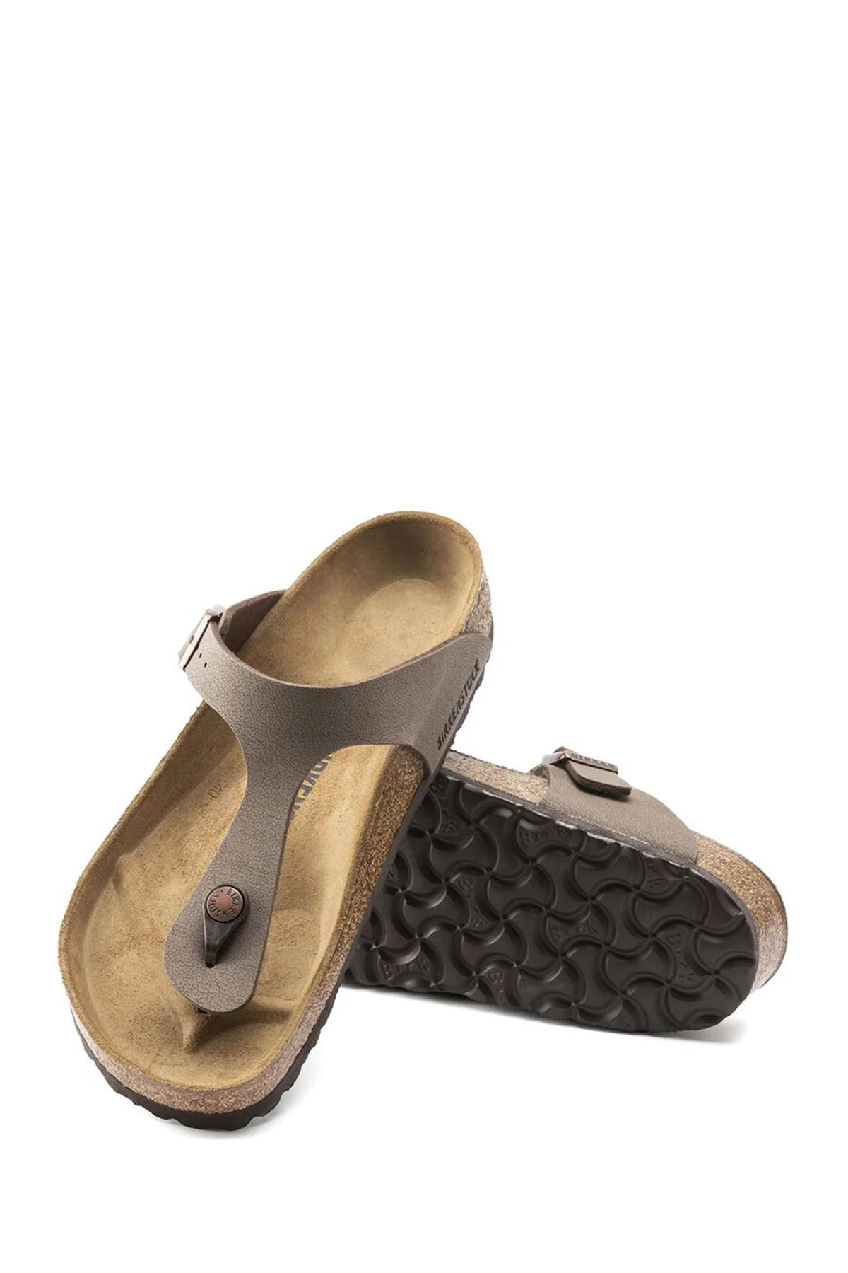 Birkenstock Kadın Kahverengi Bırko-Flor Nubuk Parmak Arası Terlik - Image 4