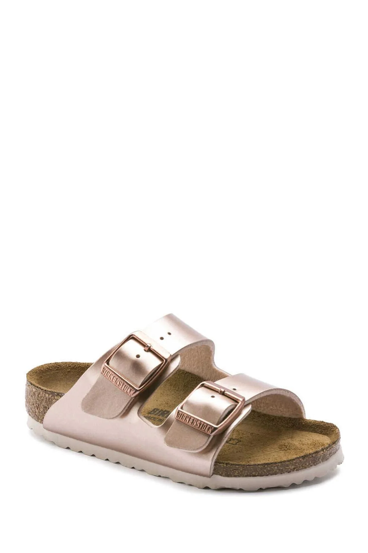 Birkenstock Kadın Pembe Arizona Bf Electric Metalik Çift Tokalı Terlik - Image 2