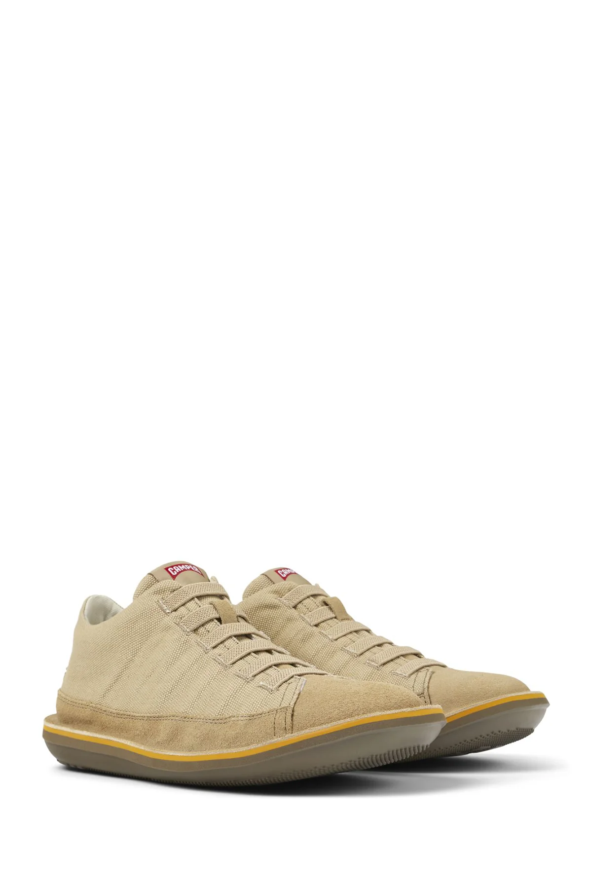 Camper Erkek Bej Beetle Nubuk Deri Sneaker - Image 2