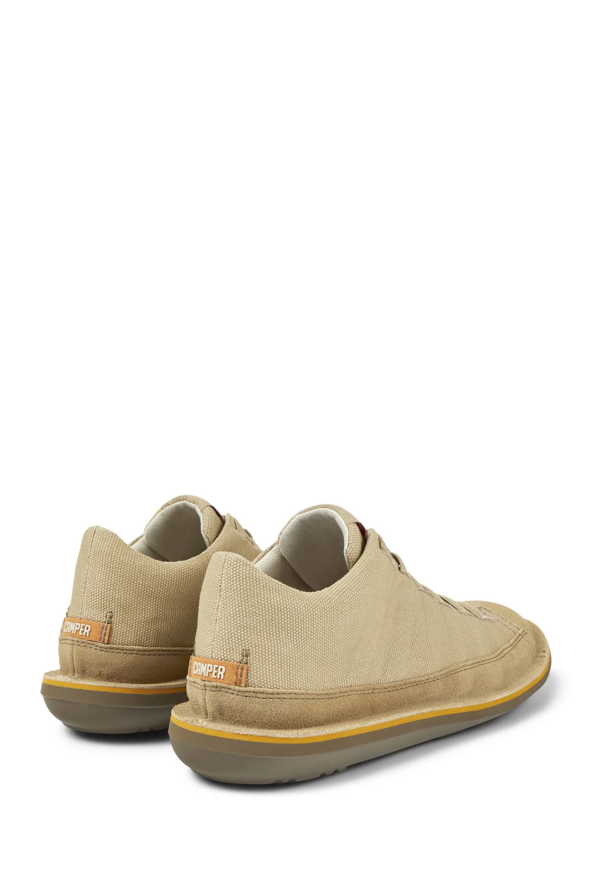 Camper Erkek Bej Beetle Nubuk Deri Sneaker - Image 3