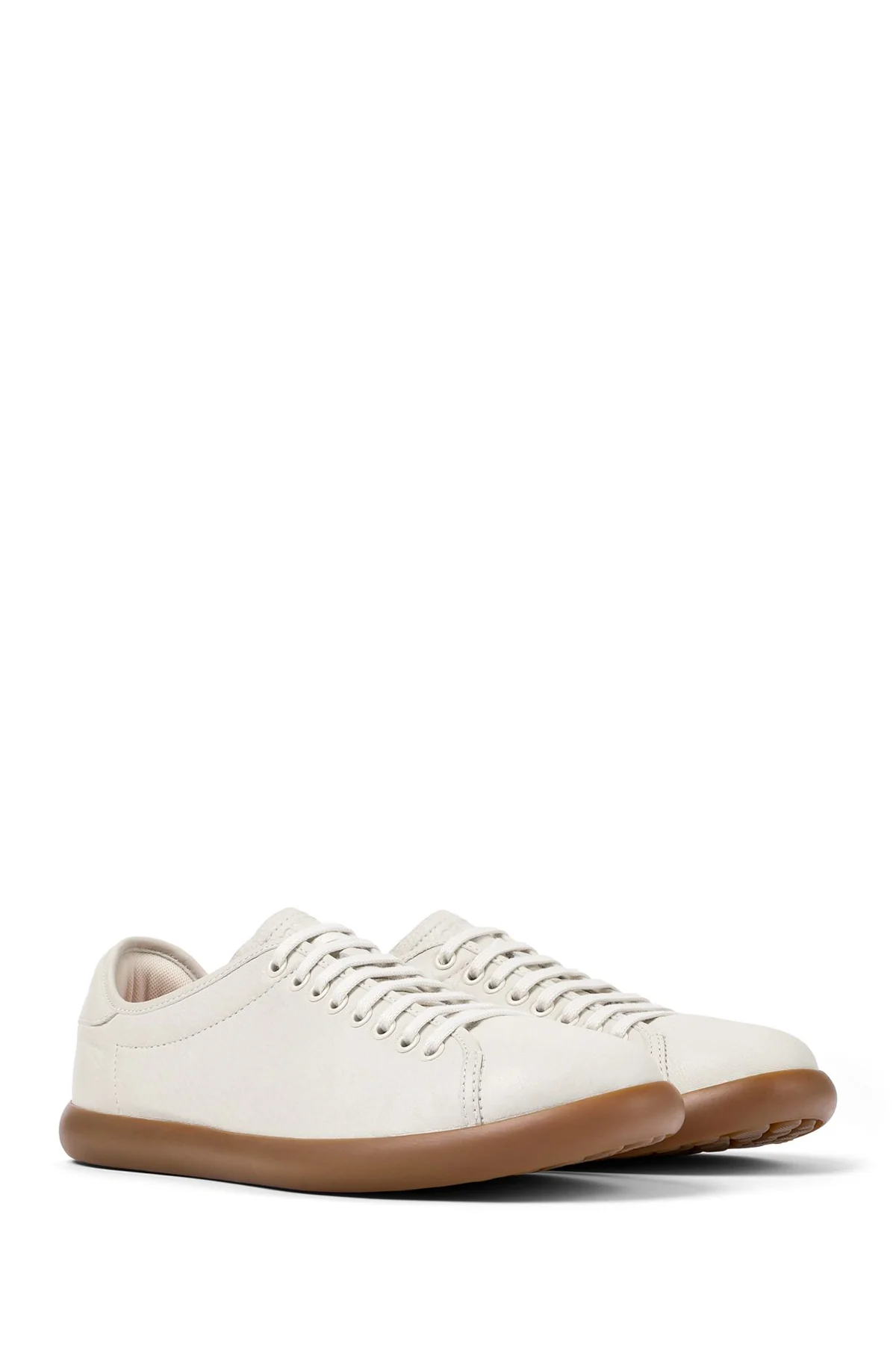 Camper Erkek Beyaz Pelotas Soller Bağcıklı Deri Sneaker - Image 2