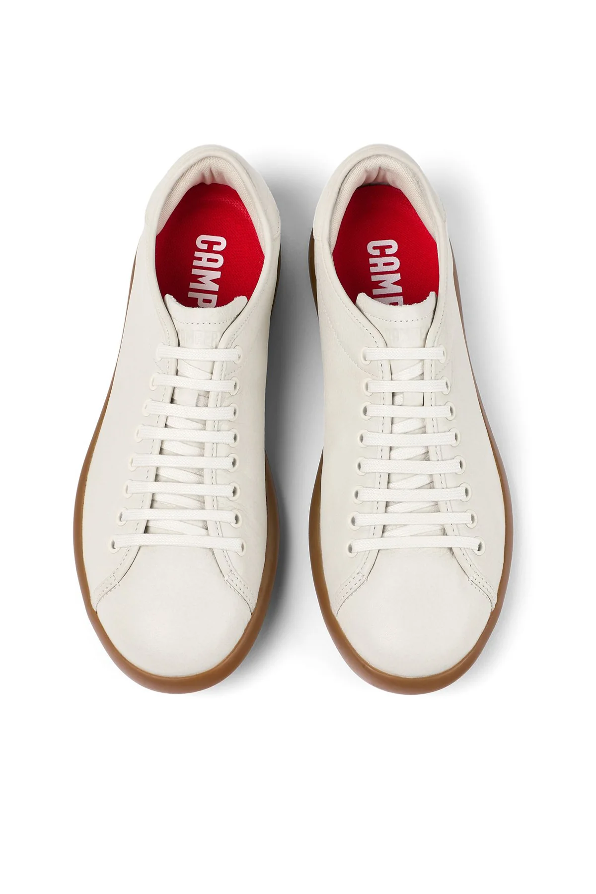 Camper Erkek Beyaz Pelotas Soller Bağcıklı Deri Sneaker - Image 4