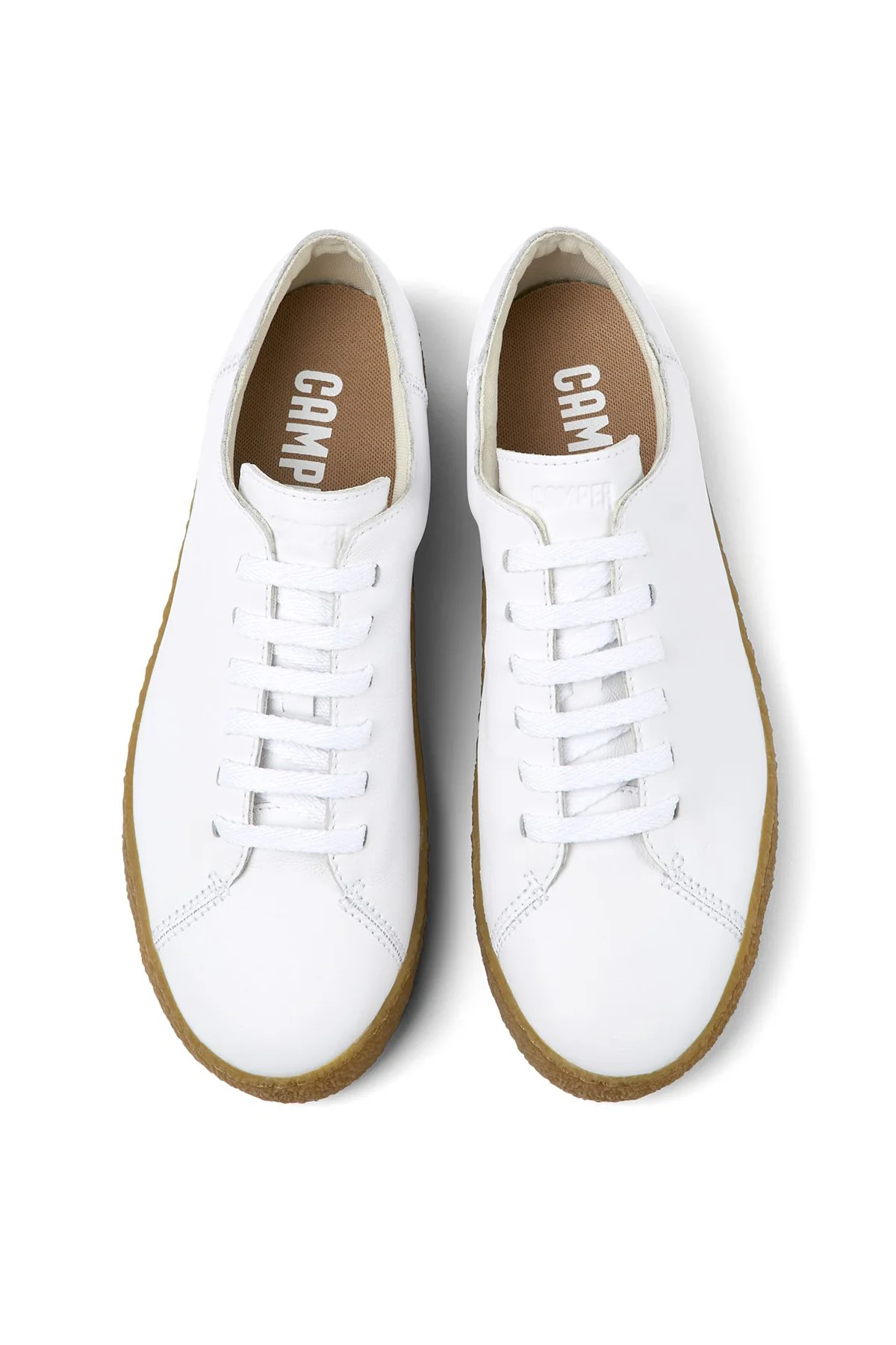 Camper Erkek Beyaz Peu Terreno Deri Sneaker - Image 4