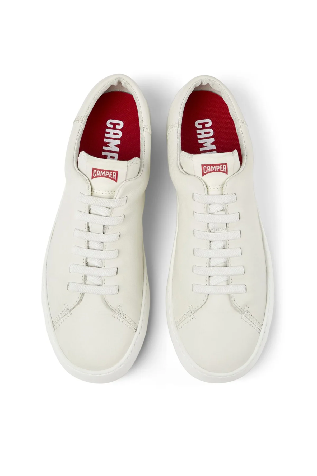 Camper Erkek Beyaz Peu Touring Deri Sneaker - Image 4
