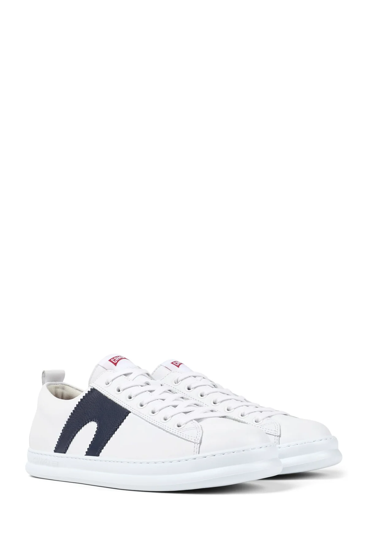 Camper Erkek Beyaz Runner Bağcıklı Deri Sneaker - Image 3