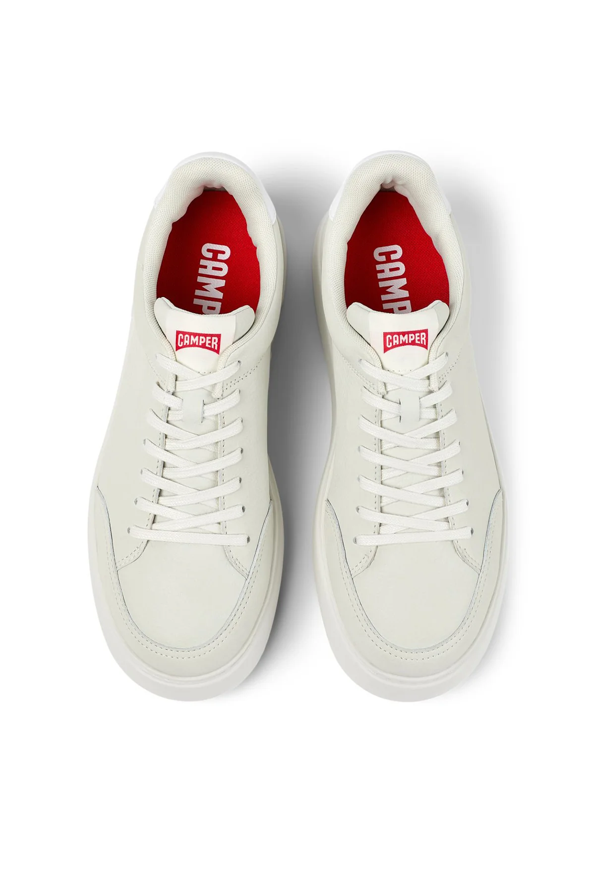 Camper Erkek Beyaz Runner Deri Sneaker - Image 4