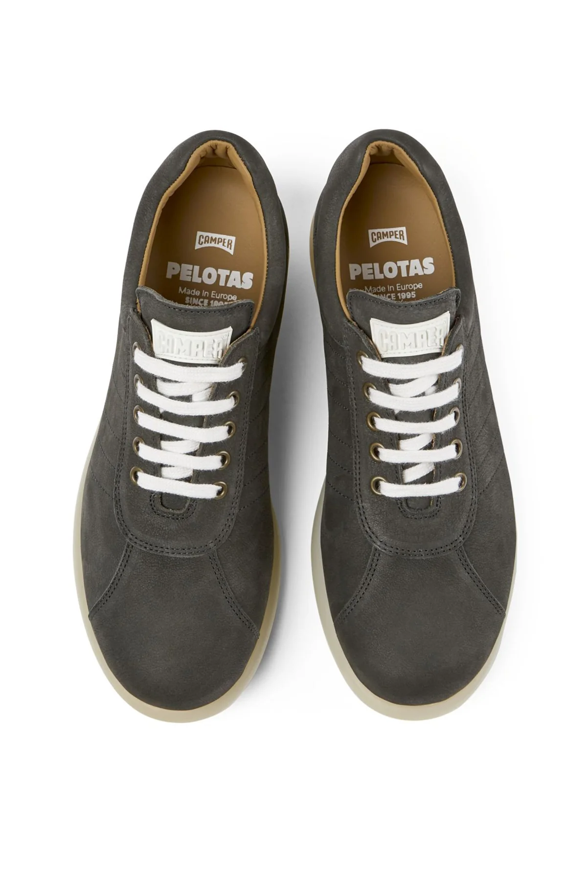 Camper Erkek Gri Pelotas Ariel Deri Sneaker - Image 4