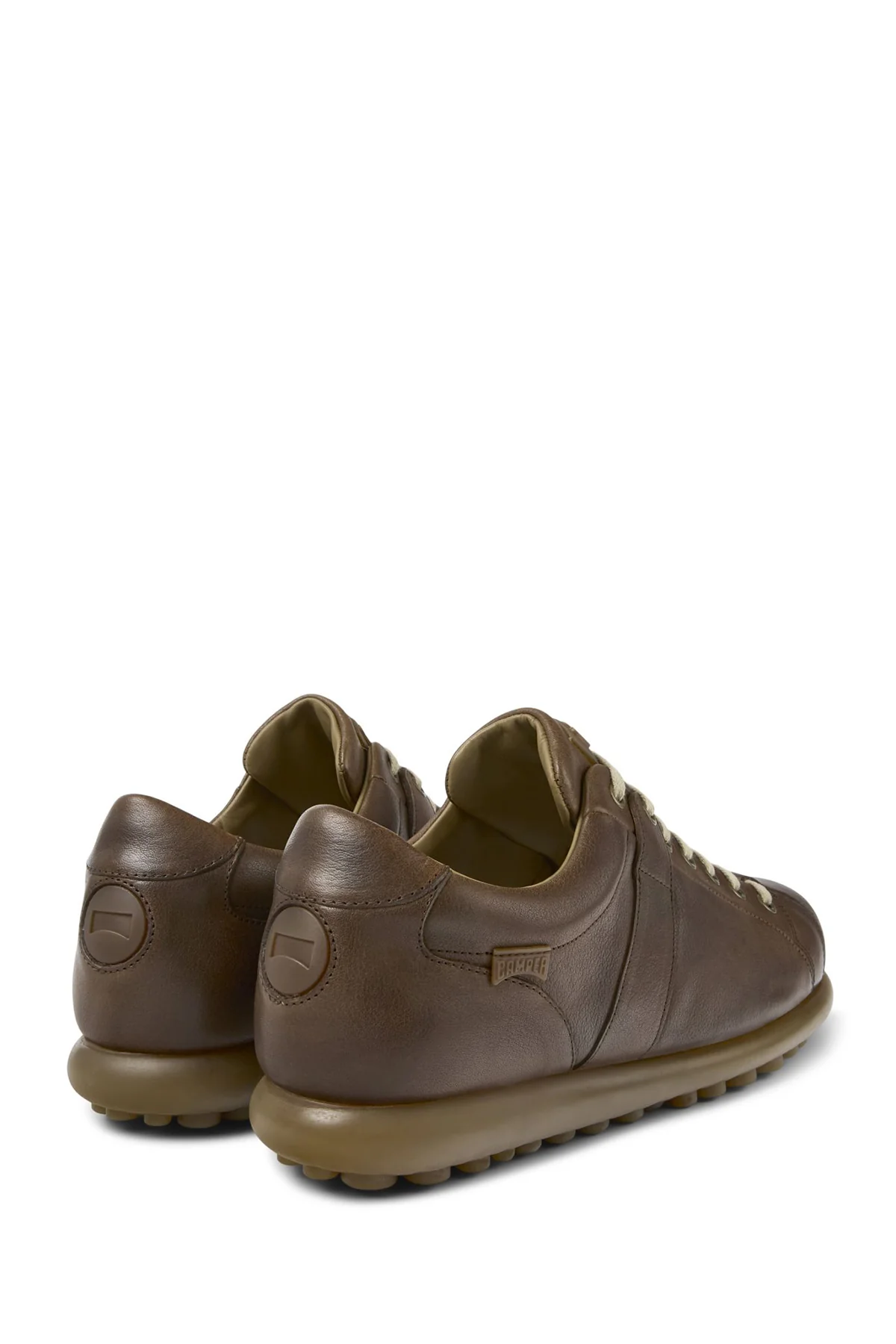 Camper Erkek Kahverengi Pelotas Ariel Deri Sneaker - Image 3