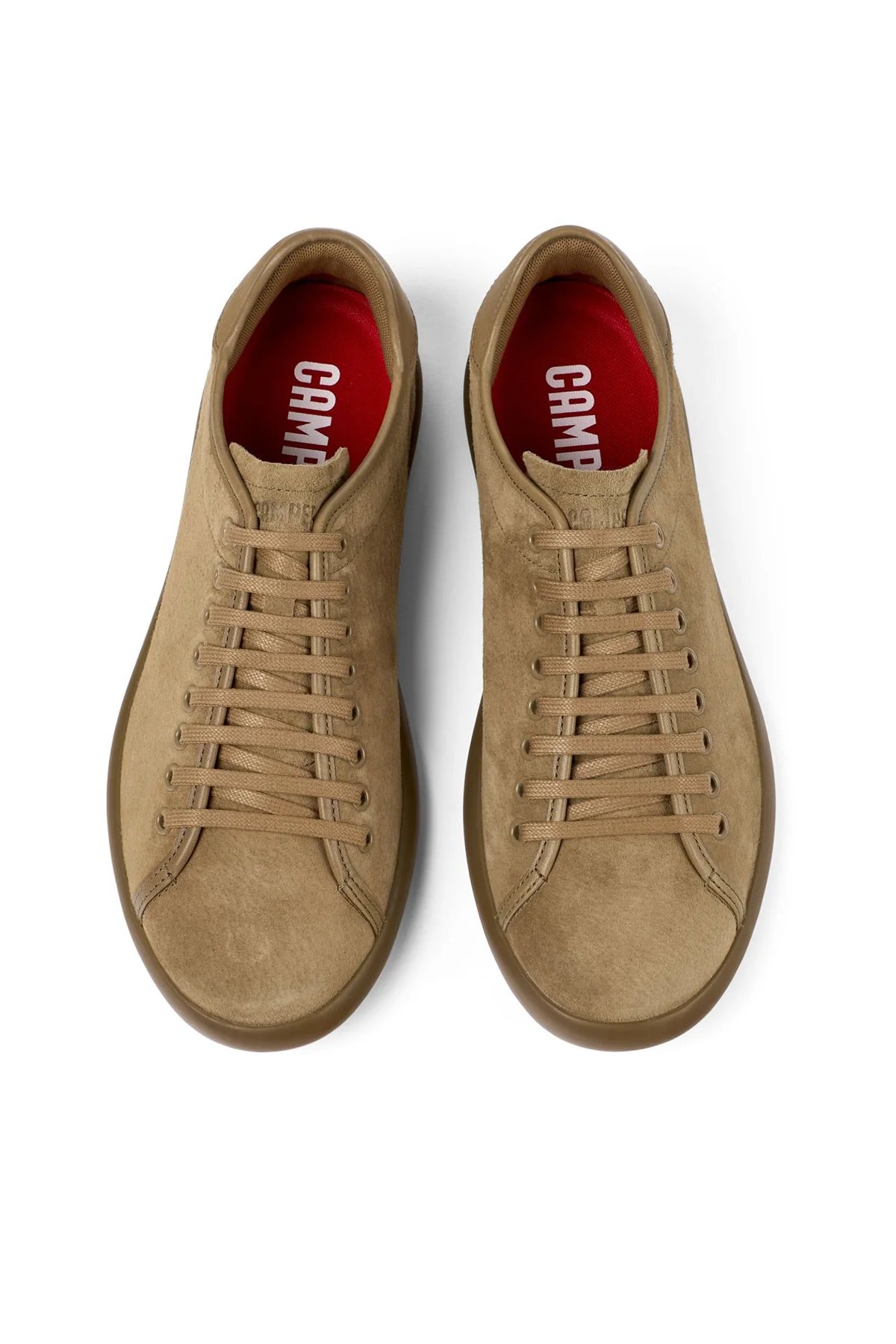 Camper Erkek Kahverengi Pelotas Soller Bağcıklı Deri Sneaker - Image 4