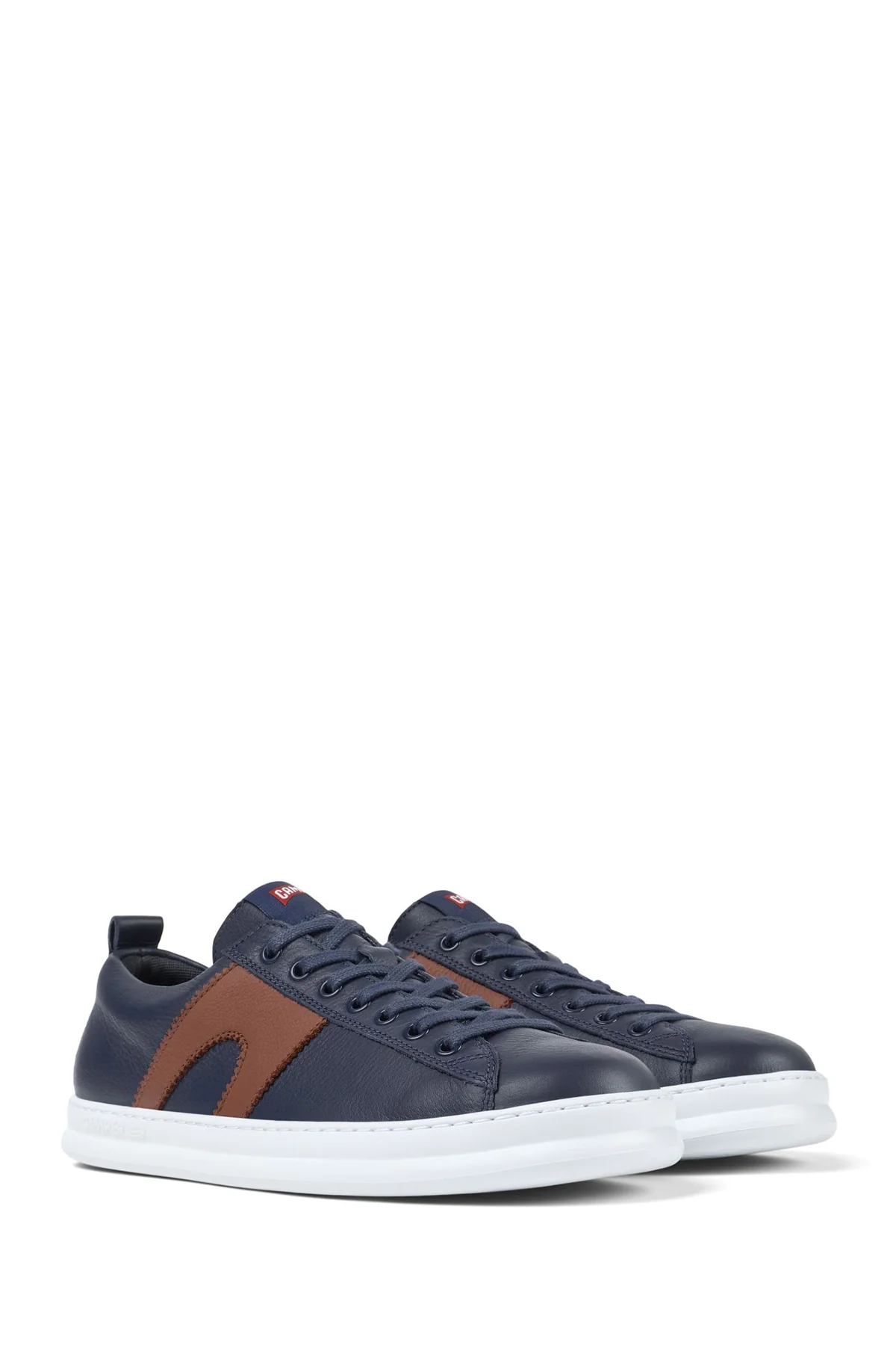Camper Erkek Lacivert Runner Bağcıklı Deri Sneaker - Image 2