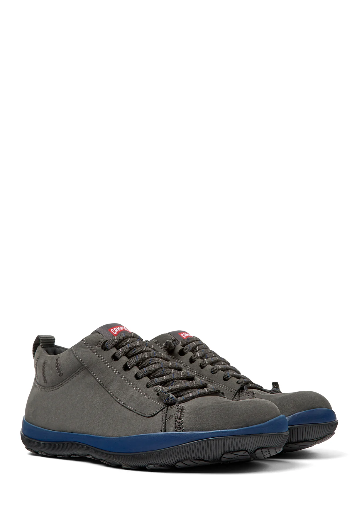 Camper Erkek Siyah Gri Peu Pista Gm Nubuk Deri Sneaker - Image 2