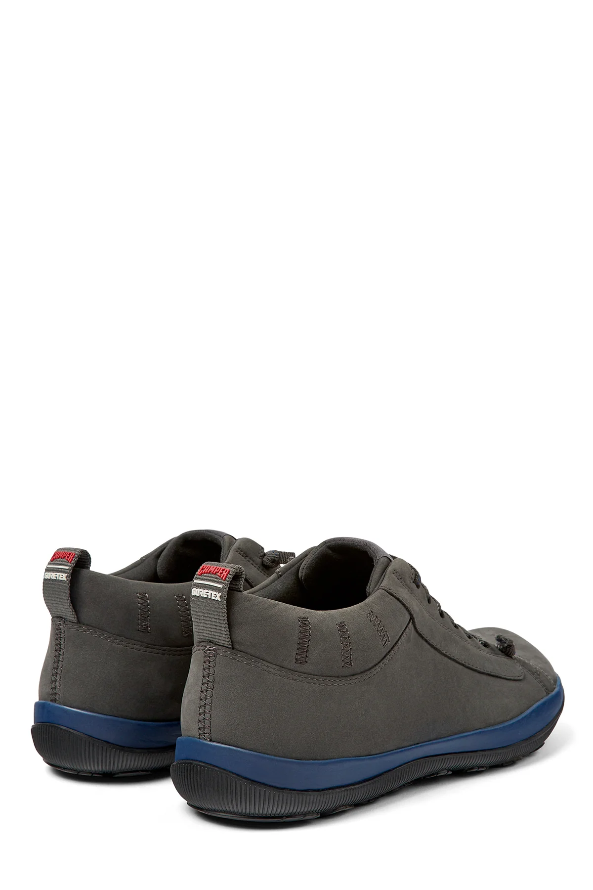 Camper Erkek Siyah Gri Peu Pista Gm Nubuk Deri Sneaker - Image 3