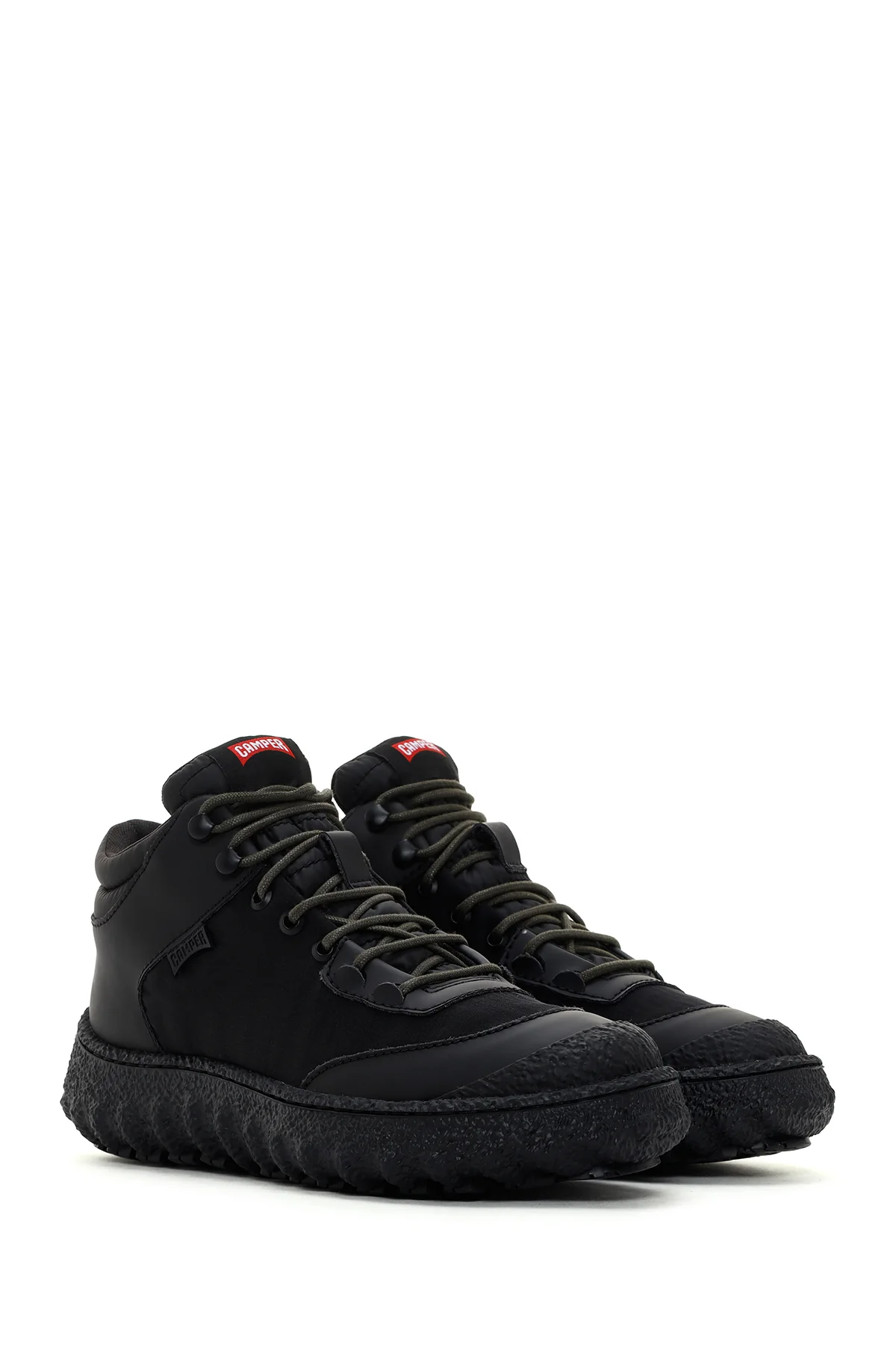 Camper Erkek Siyah Ground Michelin Deri Sneaker Bot - Image 3