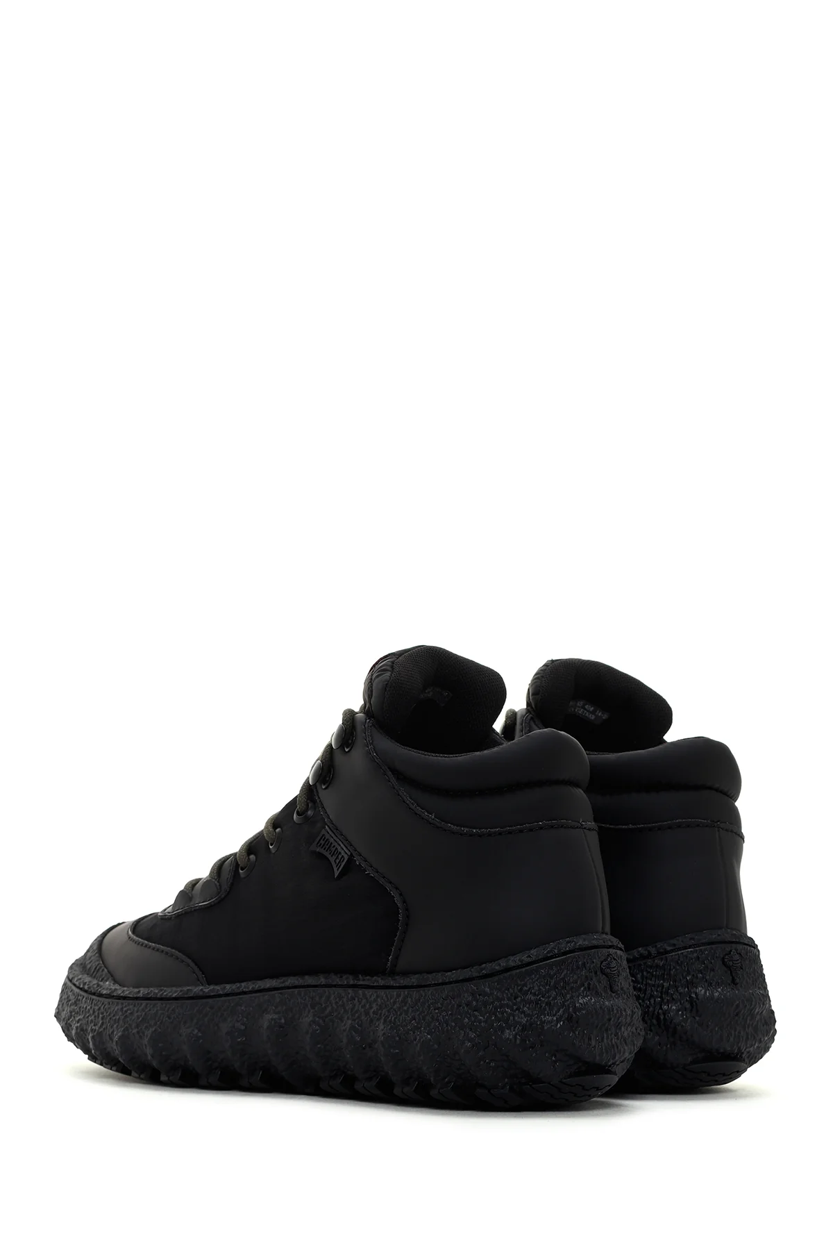 Camper Erkek Siyah Ground Michelin Deri Sneaker Bot - Image 5