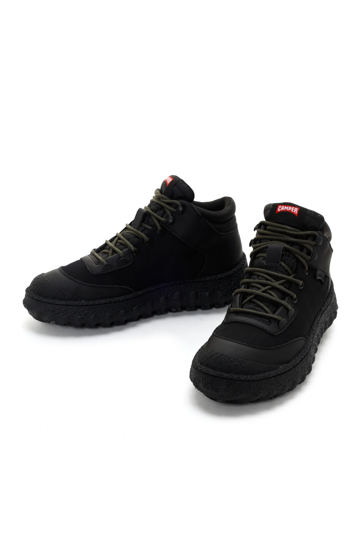 Camper Erkek Siyah Ground Michelin Deri Sneaker Bot - Image 6