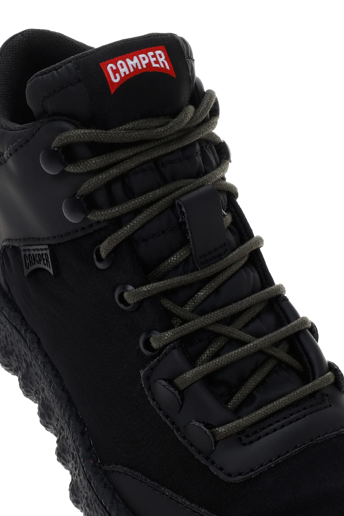 Camper Erkek Siyah Ground Michelin Deri Sneaker Bot - Image 9