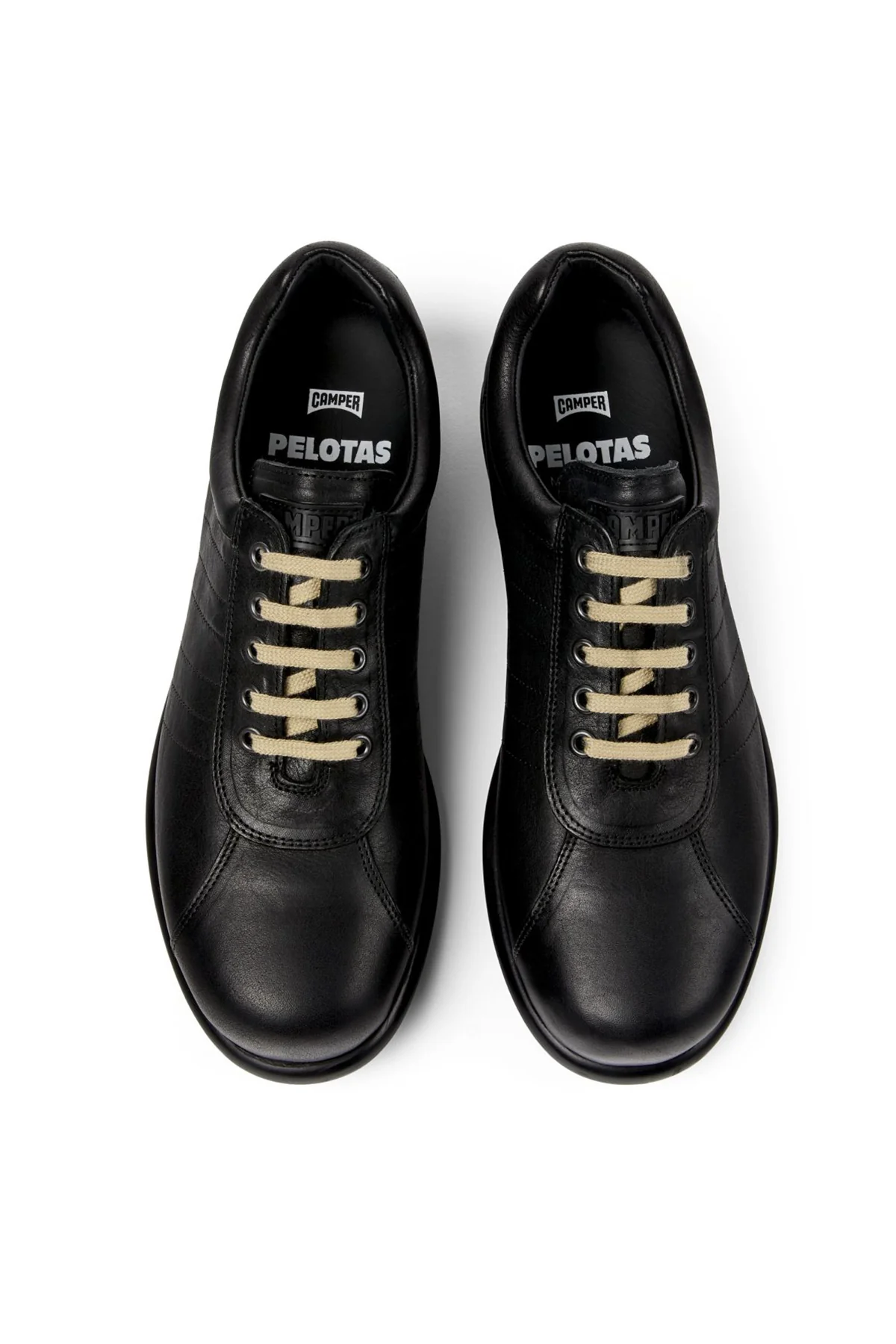 Camper Erkek Siyah Pelotas Ariel Deri Sneaker - Image 4
