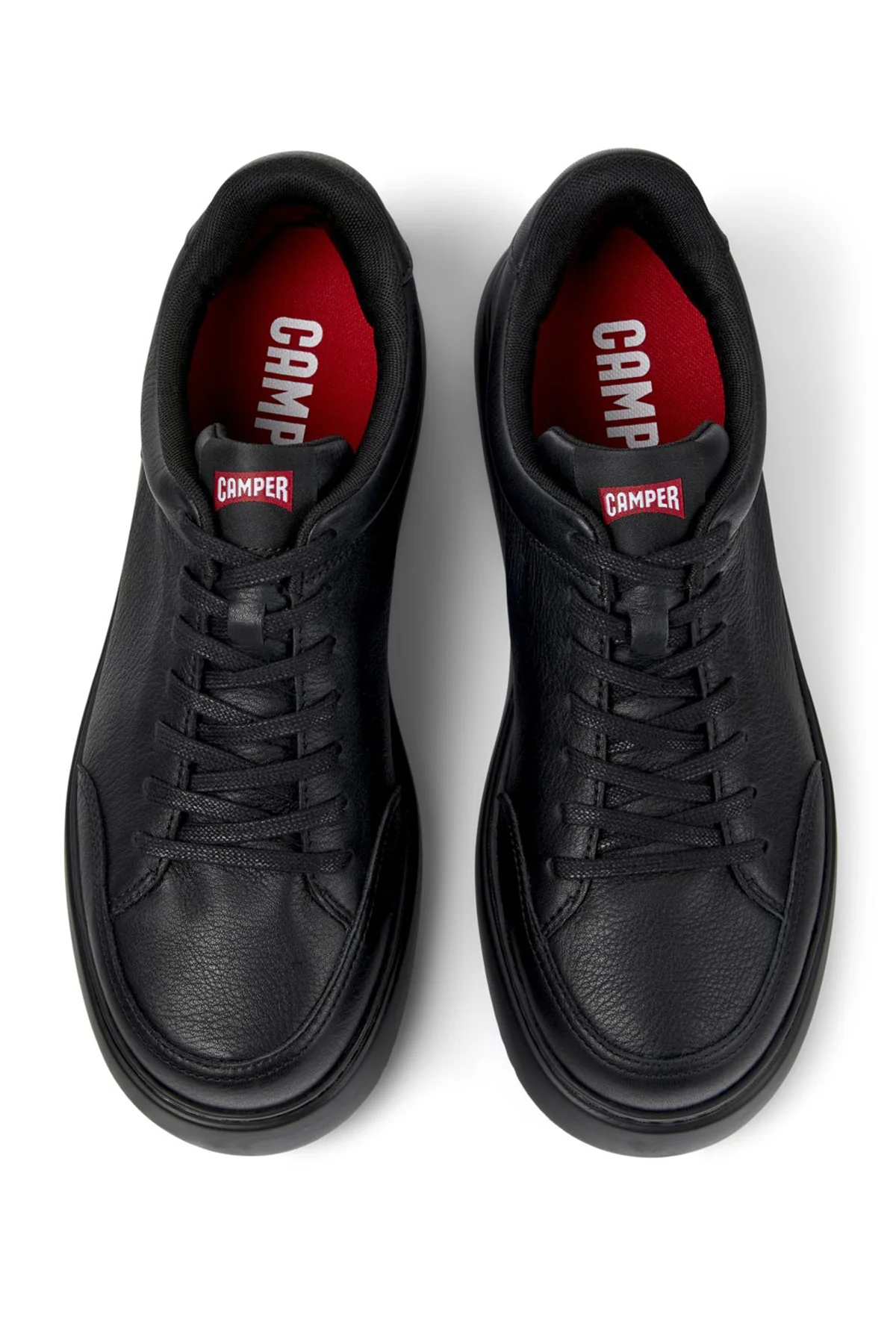 Camper Erkek Siyah Runner Deri Sneaker - Image 4
