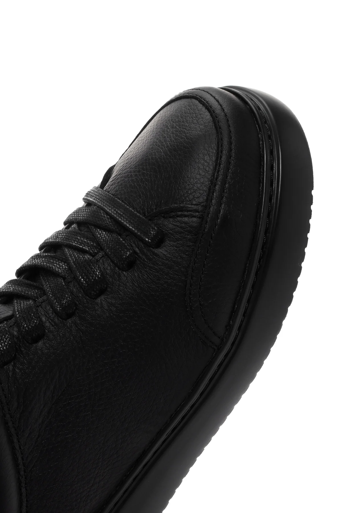 Camper Erkek Siyah Runner Deri Sneaker - Image 9