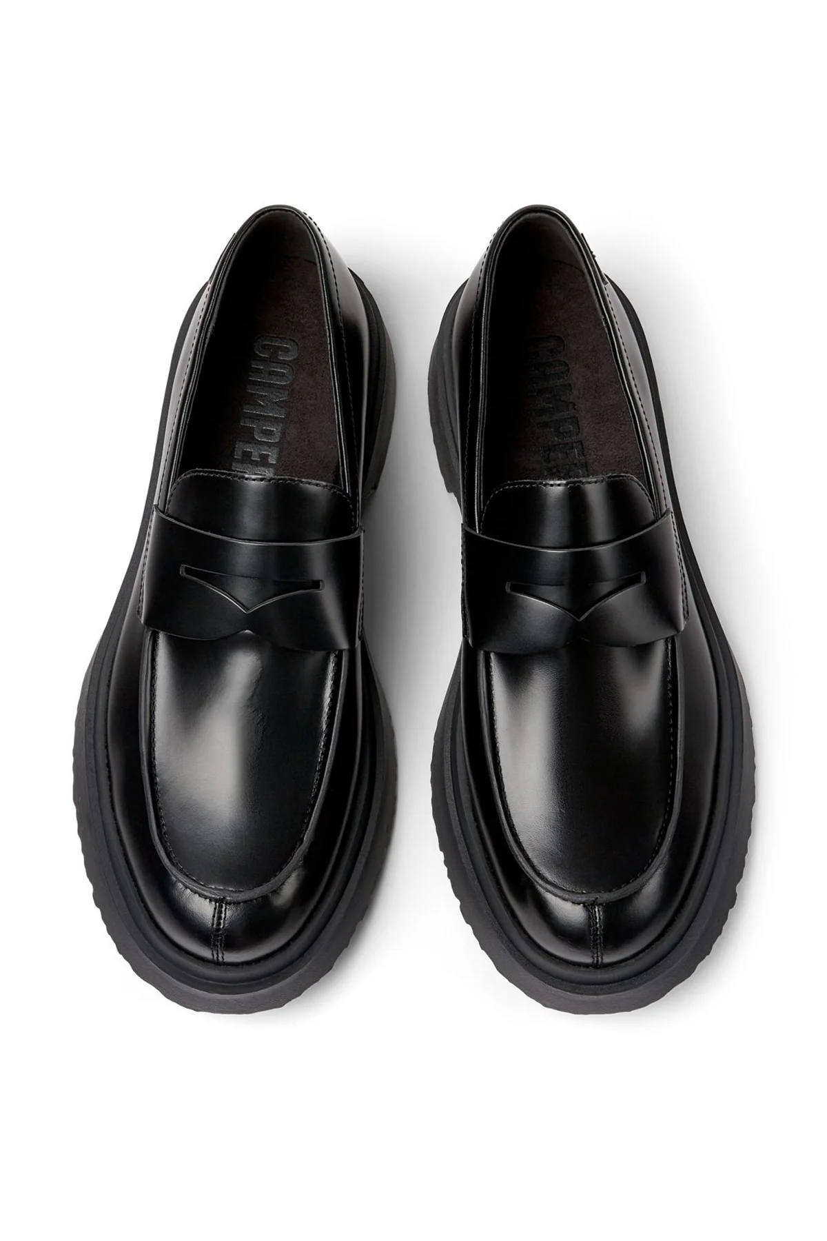 Camper Erkek Siyah Walden Deri Casual Loafer - Image 4