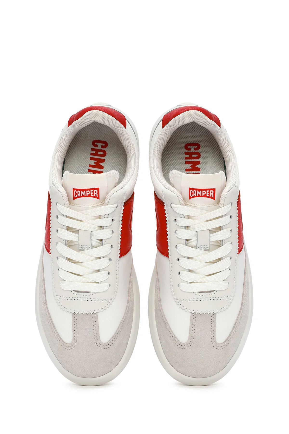 Camper Kadın Beyaz Pelotas XLite Bağcıklı Deri Sneaker - Image 7