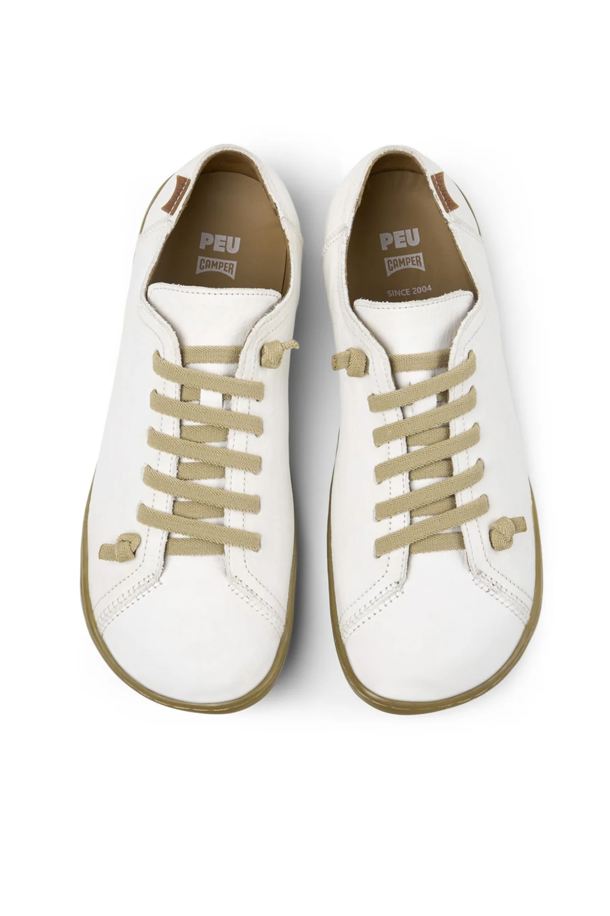 Camper Kadın Beyaz Peu Bağcıklı Deri Sneaker - Image 4