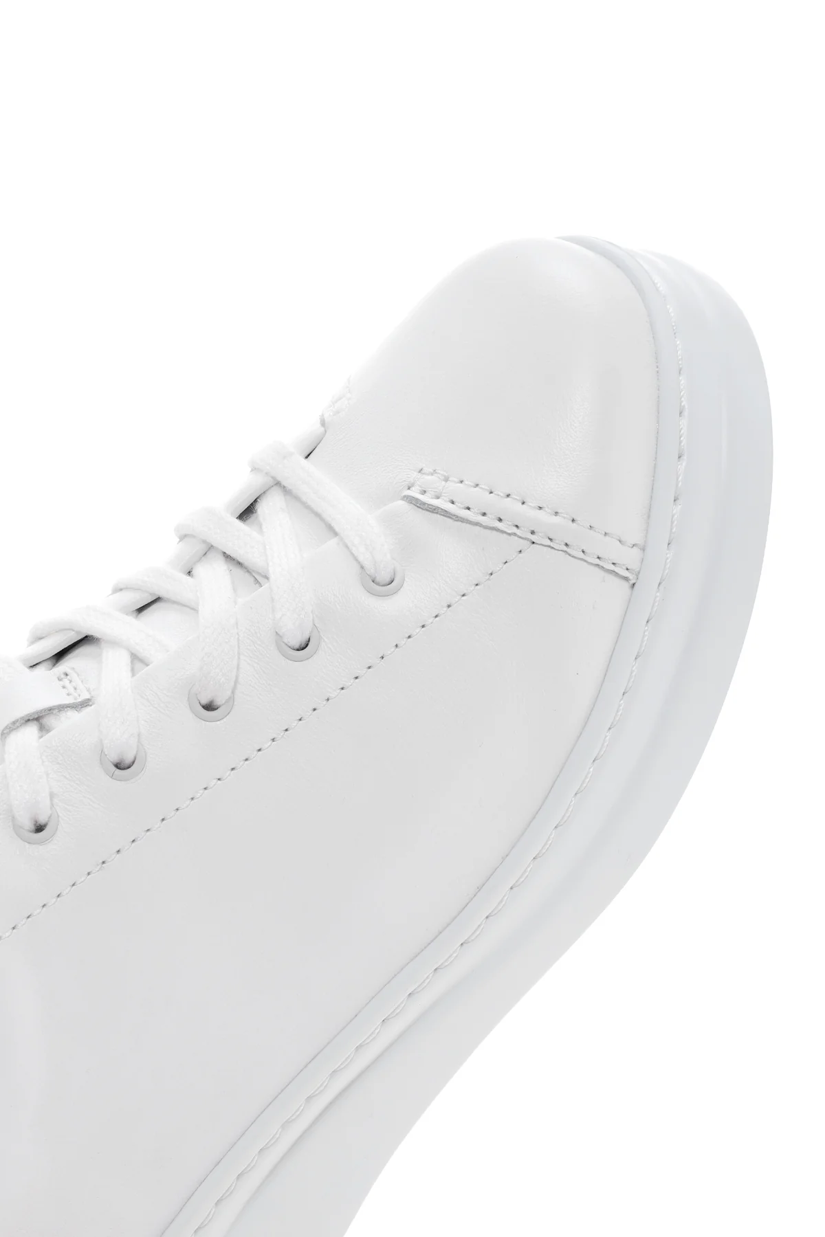 Camper Kadın Beyaz Runner Up Deri Sneaker - Image 10