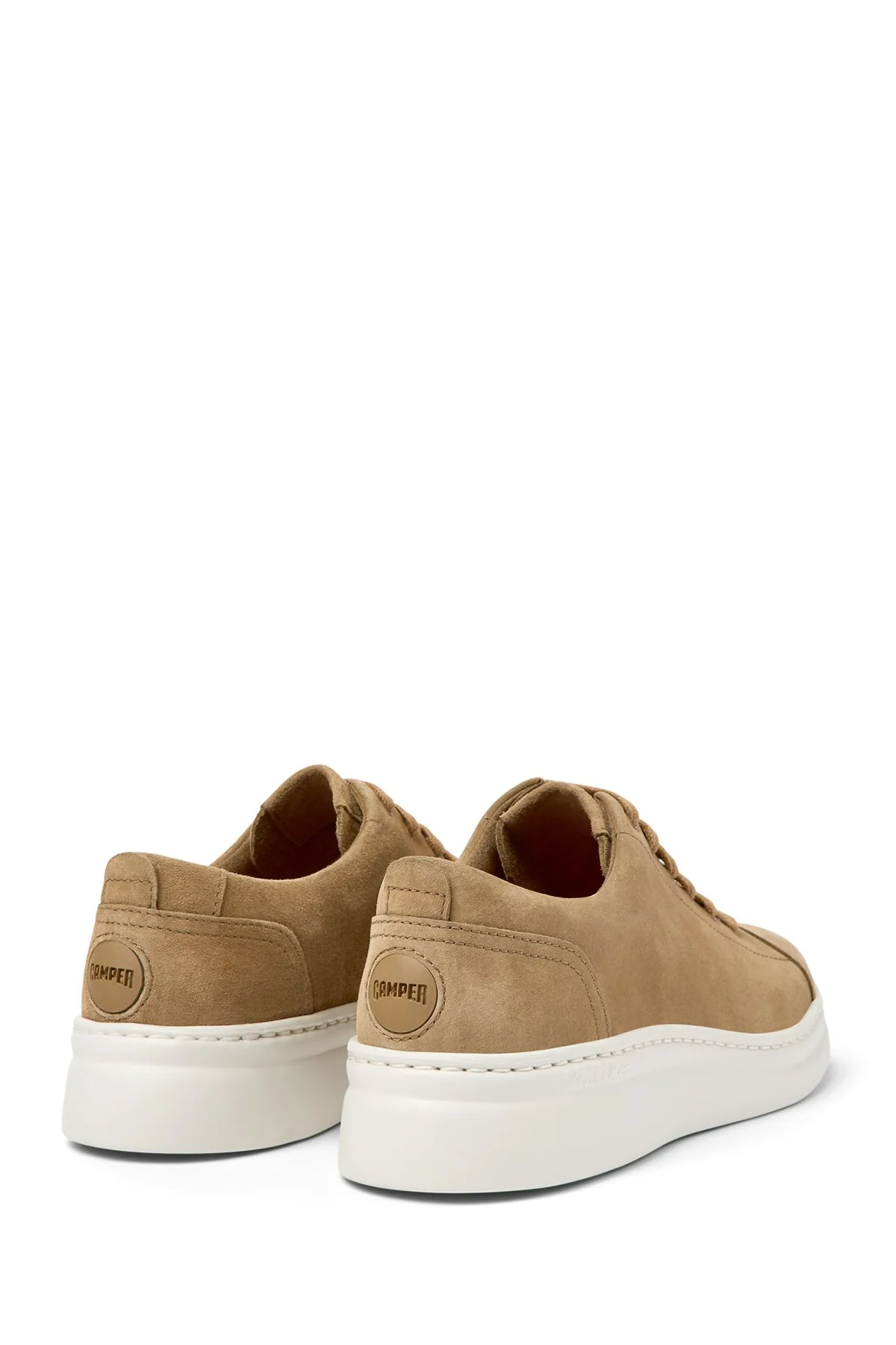 Camper Kadın Kahverengi Runner Up Deri Sneaker - Image 3