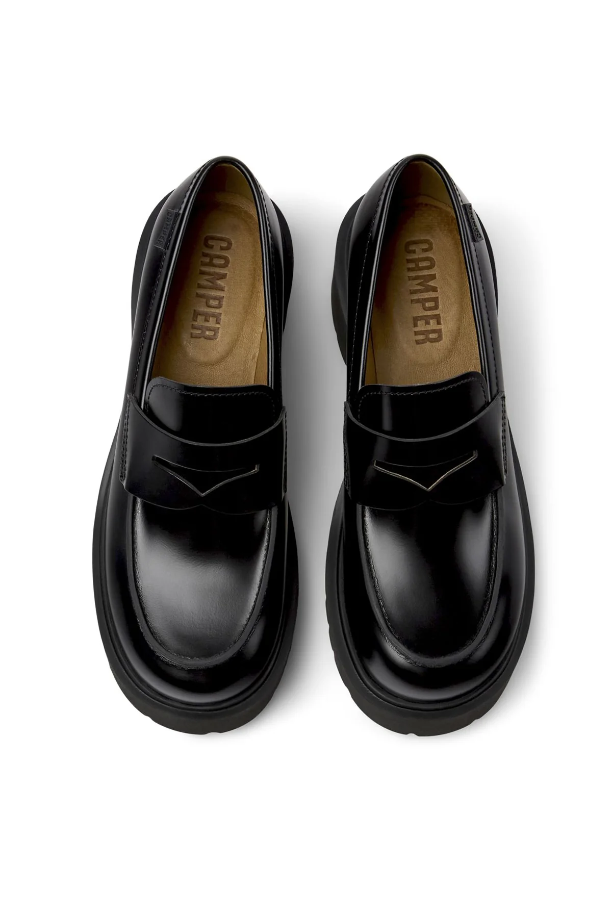 Camper Kadın Siyah Milah Deri Loafer - Image 4
