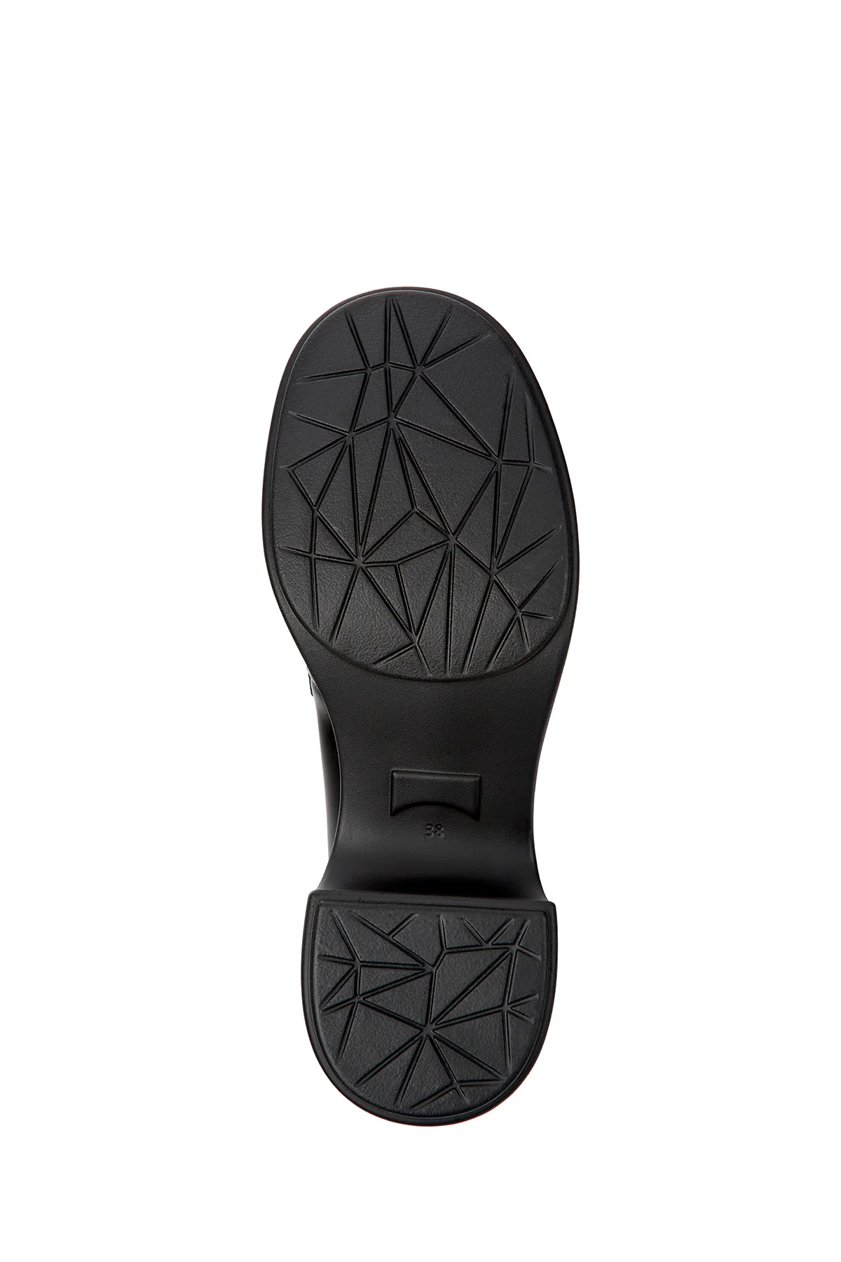 Camper Kadın Siyah Thelma Deri Topuklu Loafer - Image 5