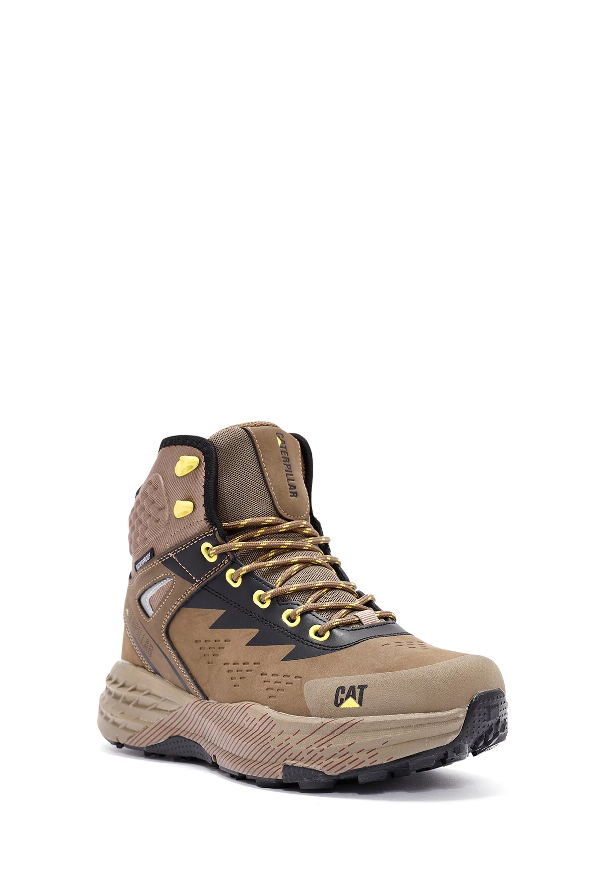 Cat Caterpillar Erkek Vizon Deri Waterproof Outdoor Bot - Image 6