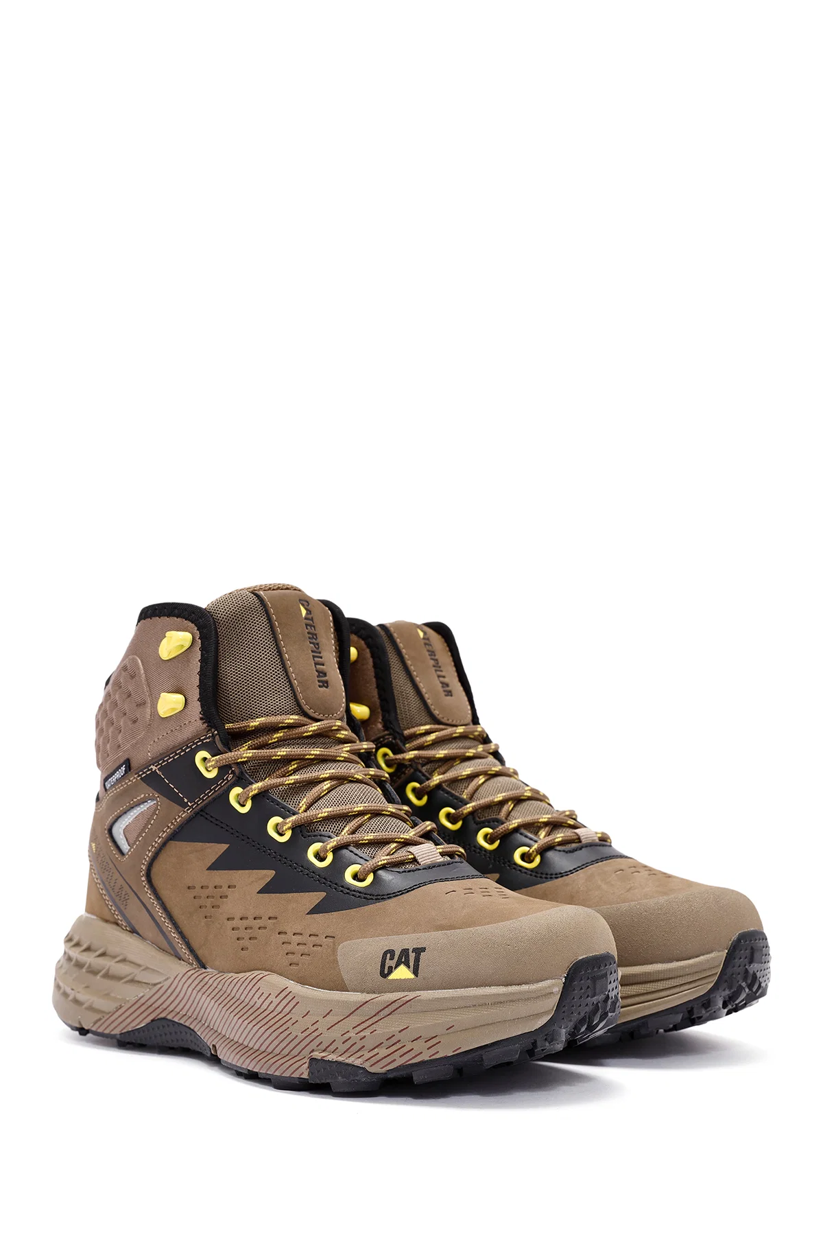 Cat Caterpillar Erkek Vizon Deri Waterproof Outdoor Bot - Image 7