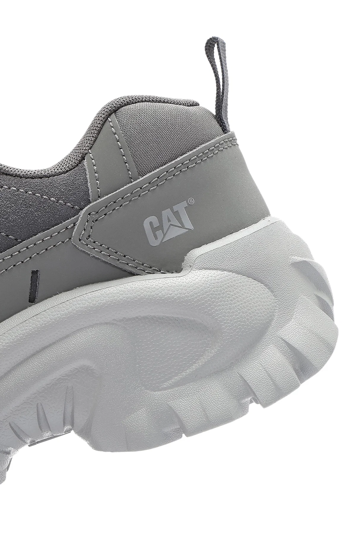 Caterpillar Erkek Gri Intruder Essential Bağcıklı Kalın Tabanlı Deri Sneaker - Image 7