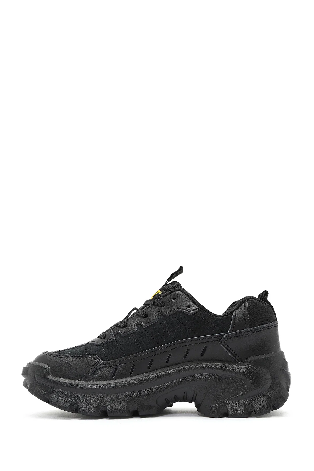 Caterpillar Erkek Siyah Intruder Essential Bağcıklı Kalın Tabanlı Deri Sneaker - Image 2
