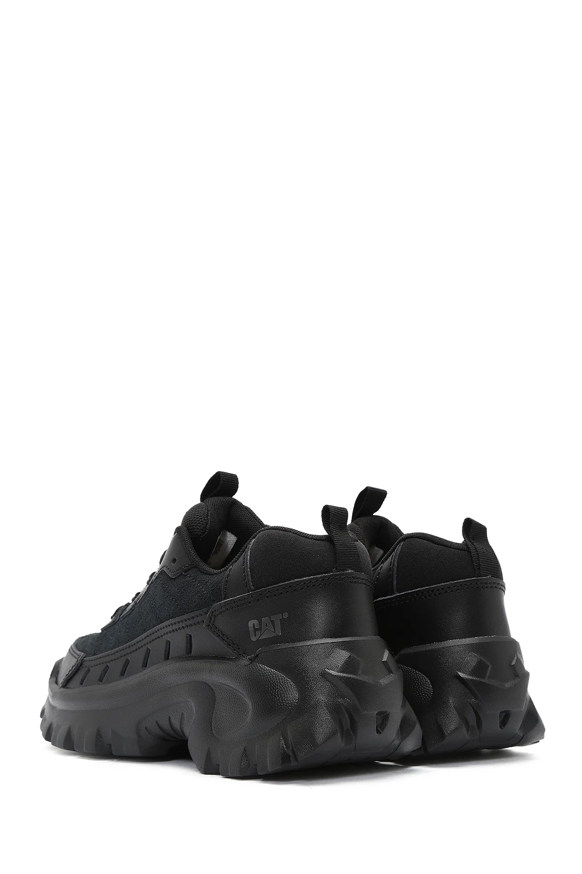 Caterpillar Erkek Siyah Intruder Essential Bağcıklı Kalın Tabanlı Deri Sneaker - Image 4