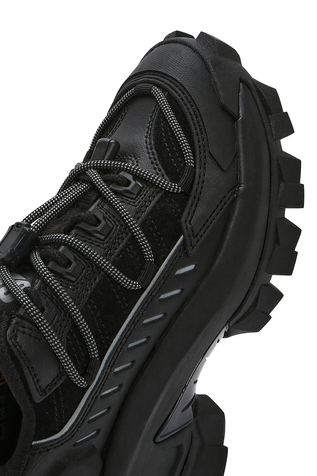 Caterpillar Erkek Siyah Intruder Max Kalın Tabanlı Bağcıklı Süet Deri Sneaker - Image 10