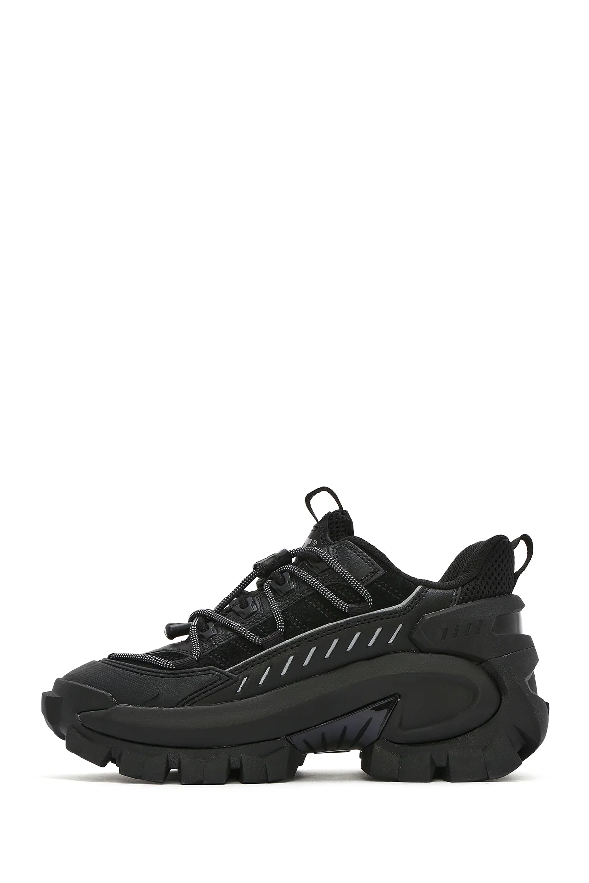 Caterpillar Erkek Siyah Intruder Max Kalın Tabanlı Bağcıklı Süet Deri Sneaker - Image 2