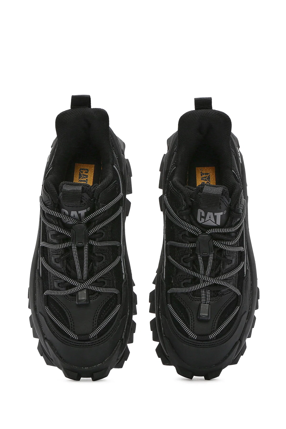 Caterpillar Erkek Siyah Intruder Max Kalın Tabanlı Bağcıklı Süet Deri Sneaker - Image 7