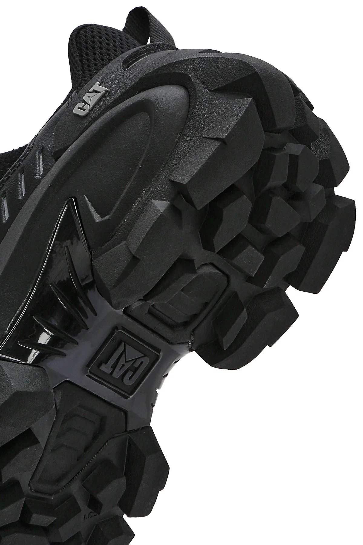 Caterpillar Erkek Siyah Intruder Max Kalın Tabanlı Bağcıklı Süet Deri Sneaker - Image 8