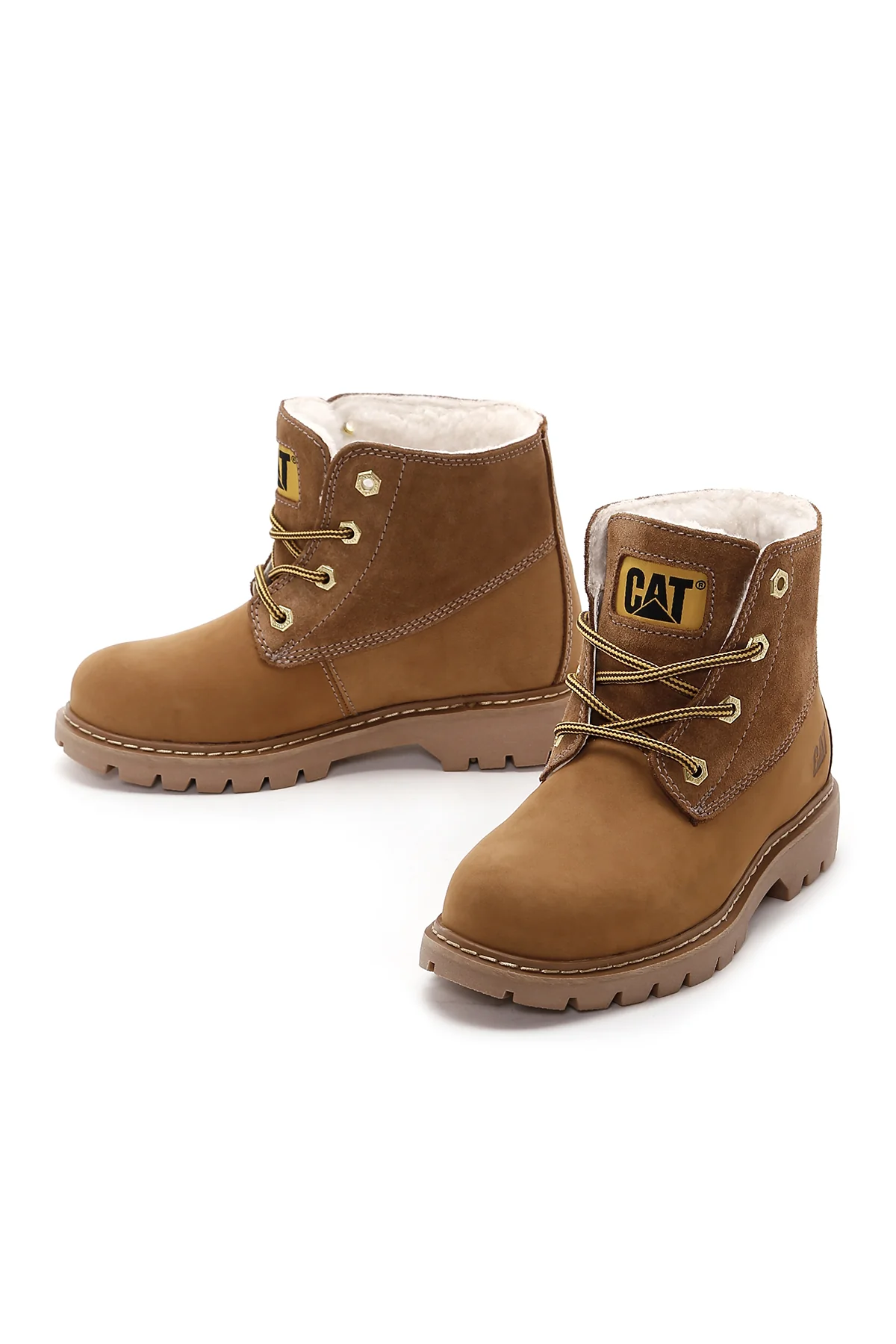 Caterpillar Kadın Camel Vermont Fur Nubuk Deri Bot - Image 3