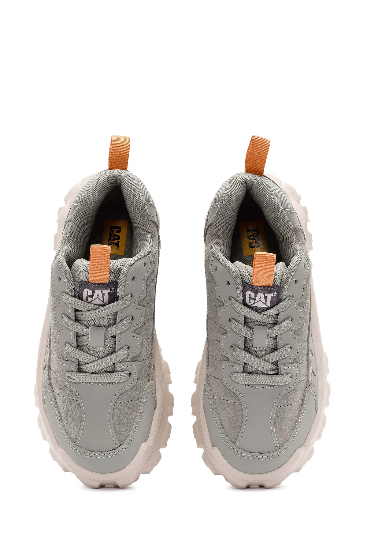 Caterpillar Kadın Gri İntruder Essential Bağcıklı Süet Deri Sneaker - Image 7